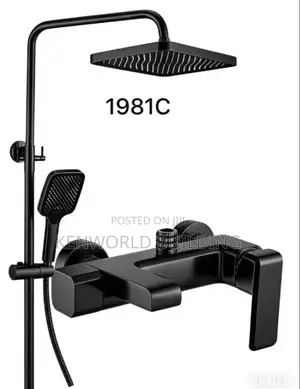 England Standard Black Shower