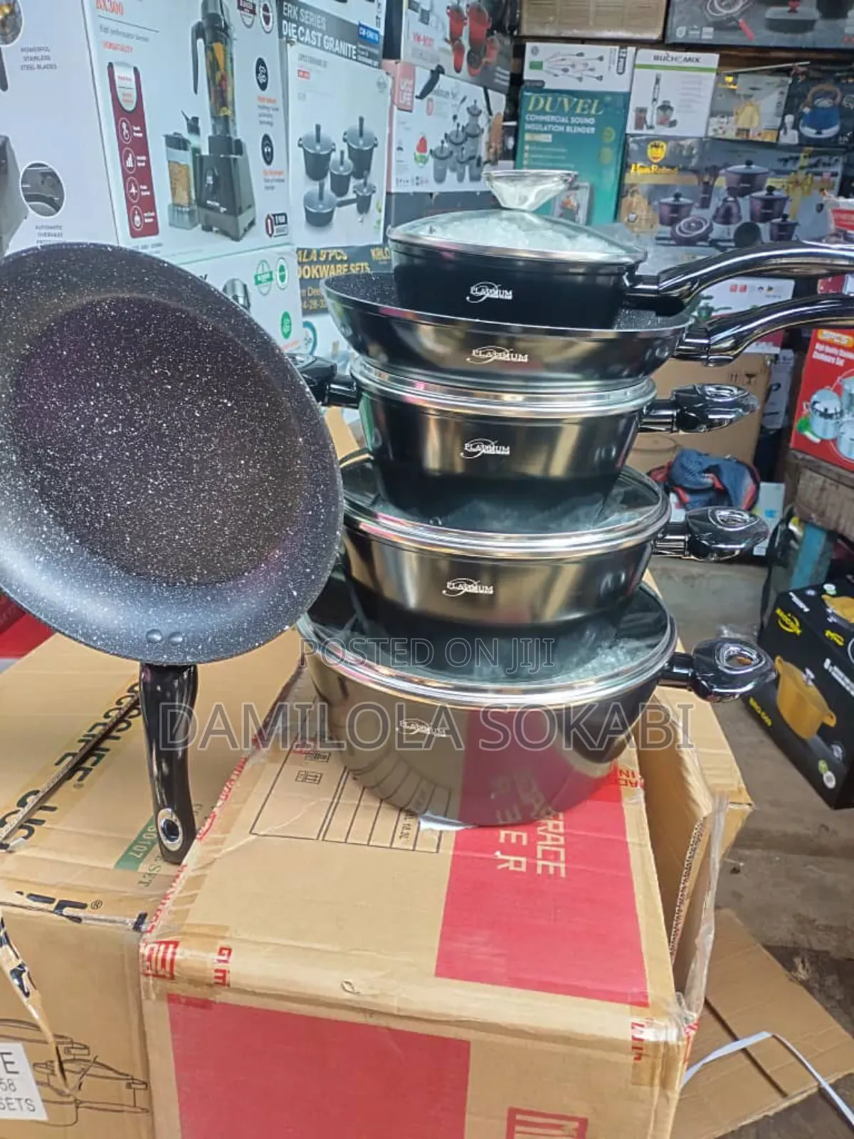 6 Set Pot Granite Coated