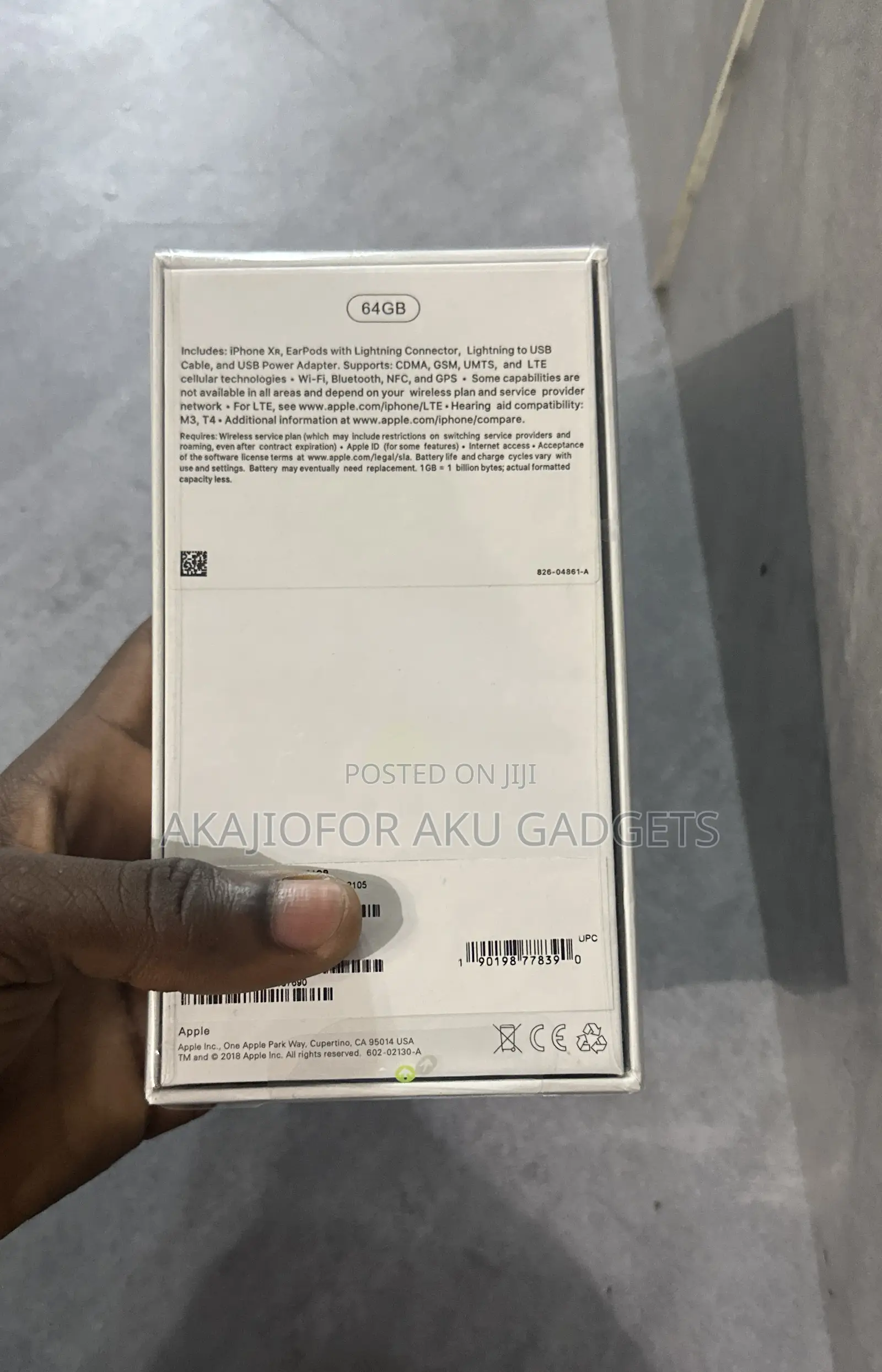 New Apple iPhone XR 64 GB White