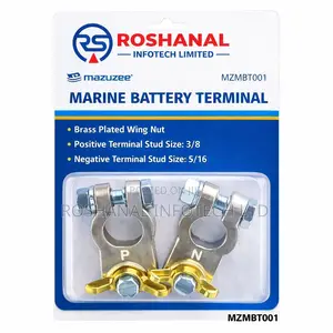 Marine Battery Terminals Brass Clamp Set For Boats Batteries