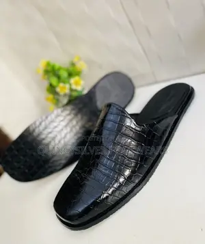 Pure Italian Handmade Crocodile Leather Skin Half Shoes.