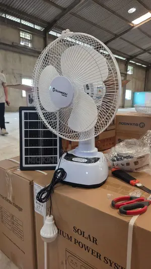 Solar Rechargeable Table Fan