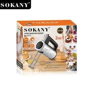 Sokany 3in1 Stainless Steel Hand Mixer 
