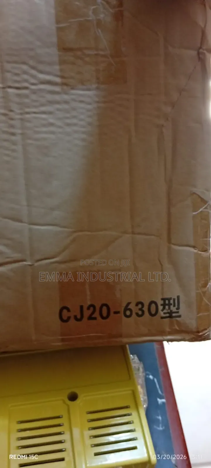 Cj20-630 Contactor 3p