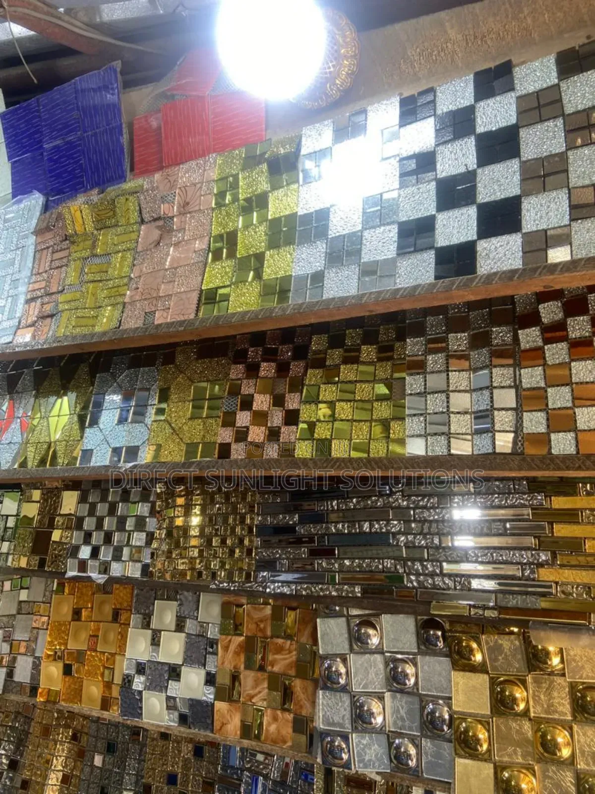 Quality Mosaic Pillar China Glossy