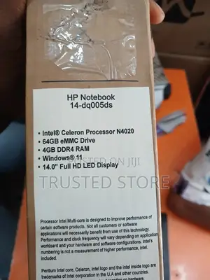 New Laptop HP 14S 4GB Intel Celeron HDD 60GB