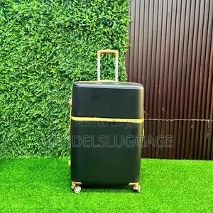 3pcs Black Hard Shell Luggage Set With Tsa Lock Spinner Wheels