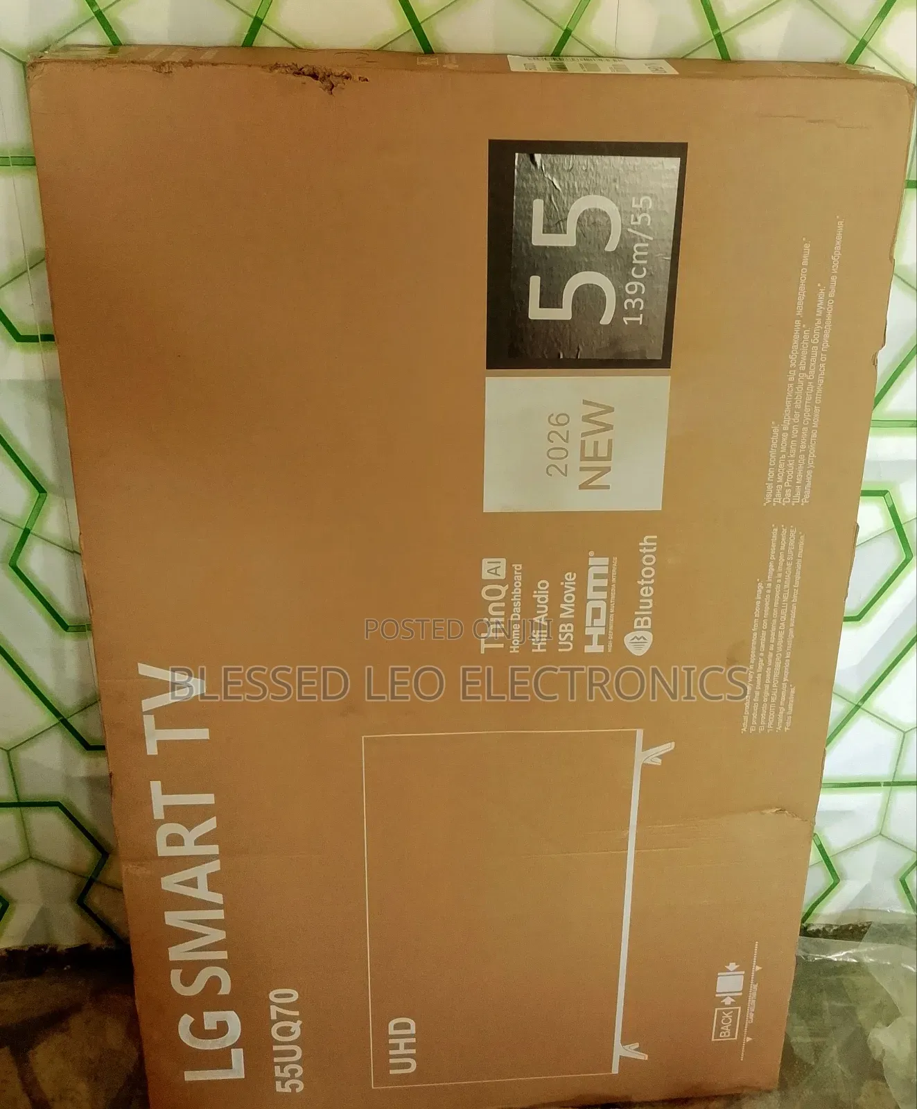  55"Lg Smart Tv – Frameless Feature-Packed! Bluetooth
 Netflix