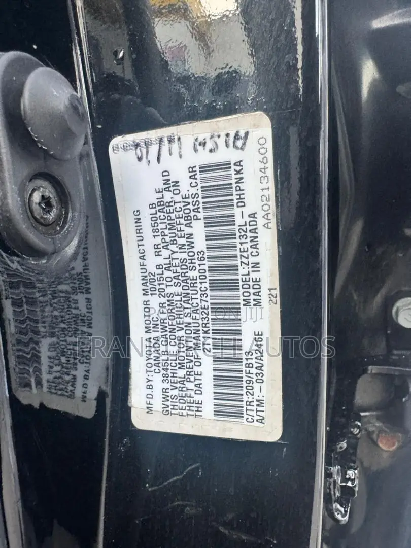 Toyota Matrix 2003 Black