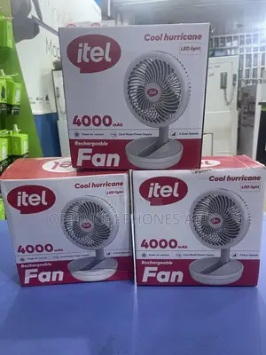 Itel Rechargeable Fan (Cool Hurricane 4000mah)