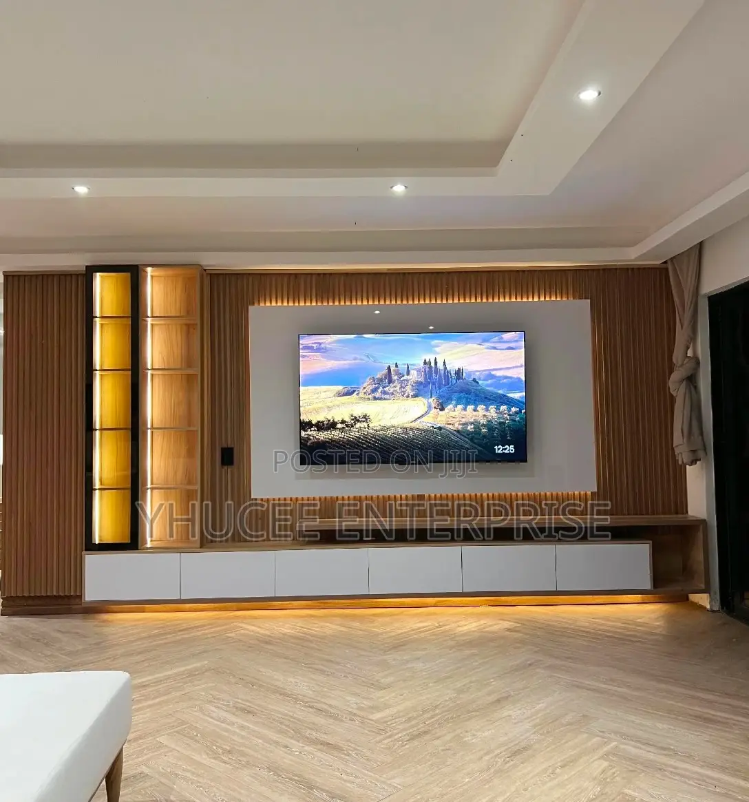 Premium Modern Wall Panel Tv Console Design