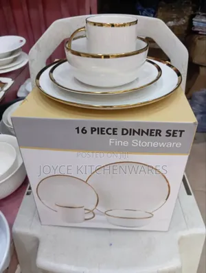 16pcs Dinner Set Mix With Gold