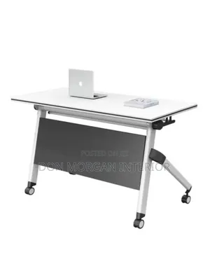 Gaming Tables White With Rolling Tires