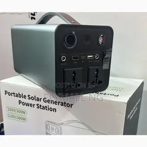 Portable Solar Generator Power Station 220v/300w Laptop Power Bank