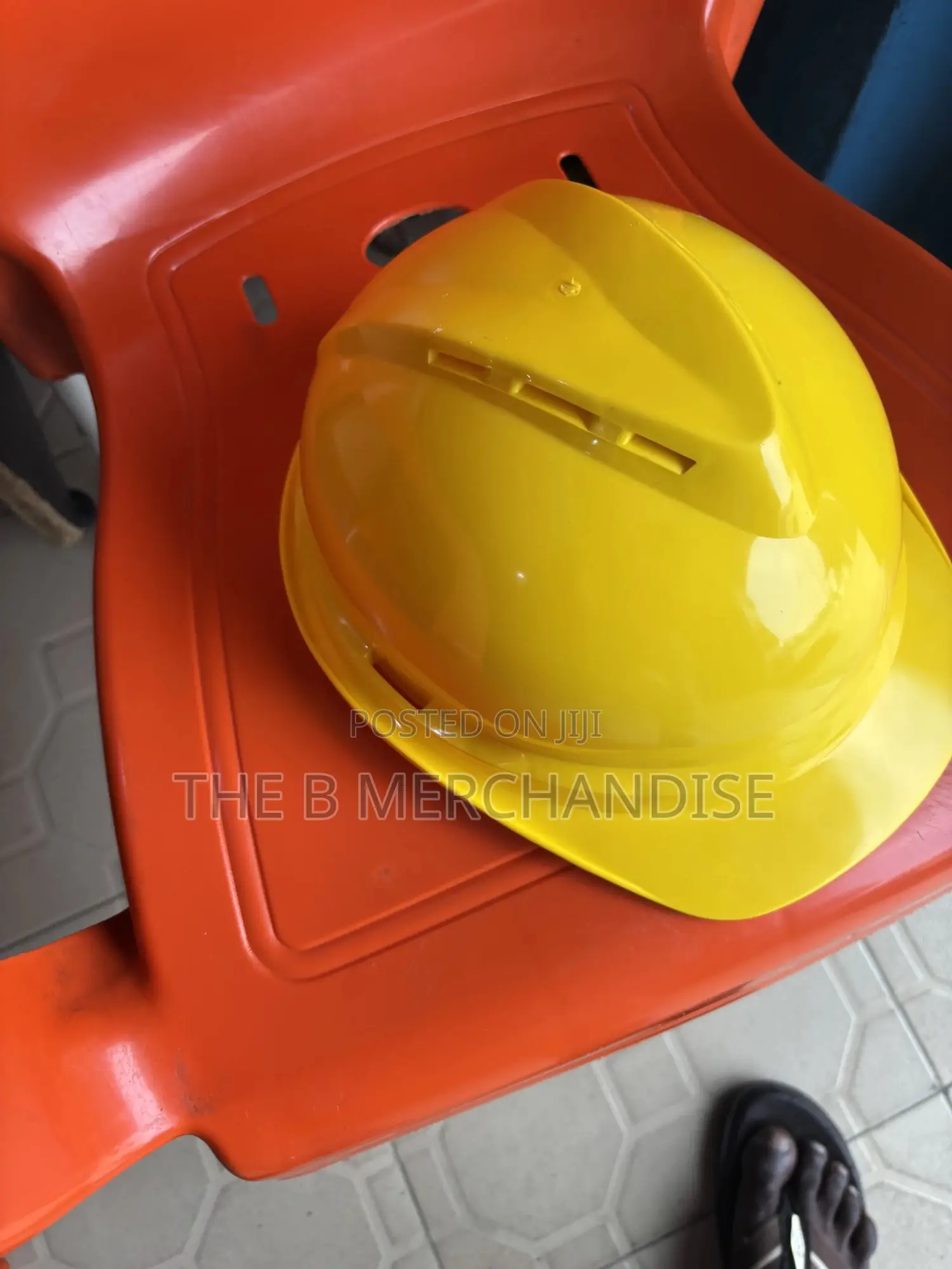 Yellow Industrial Safety Helmet