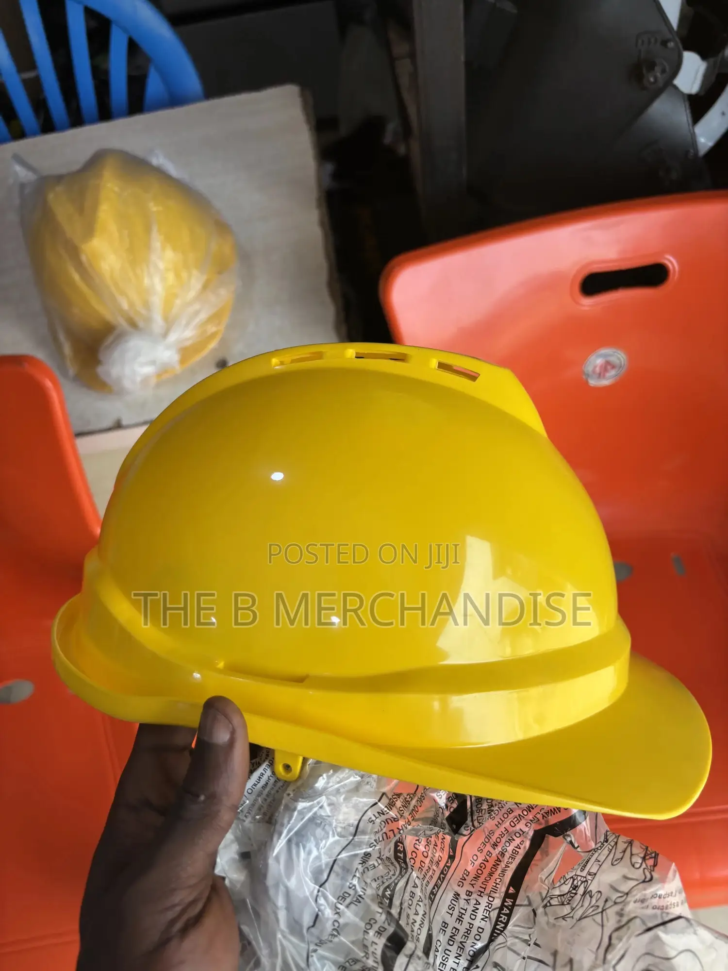 Yellow Industrial Safety Helmet