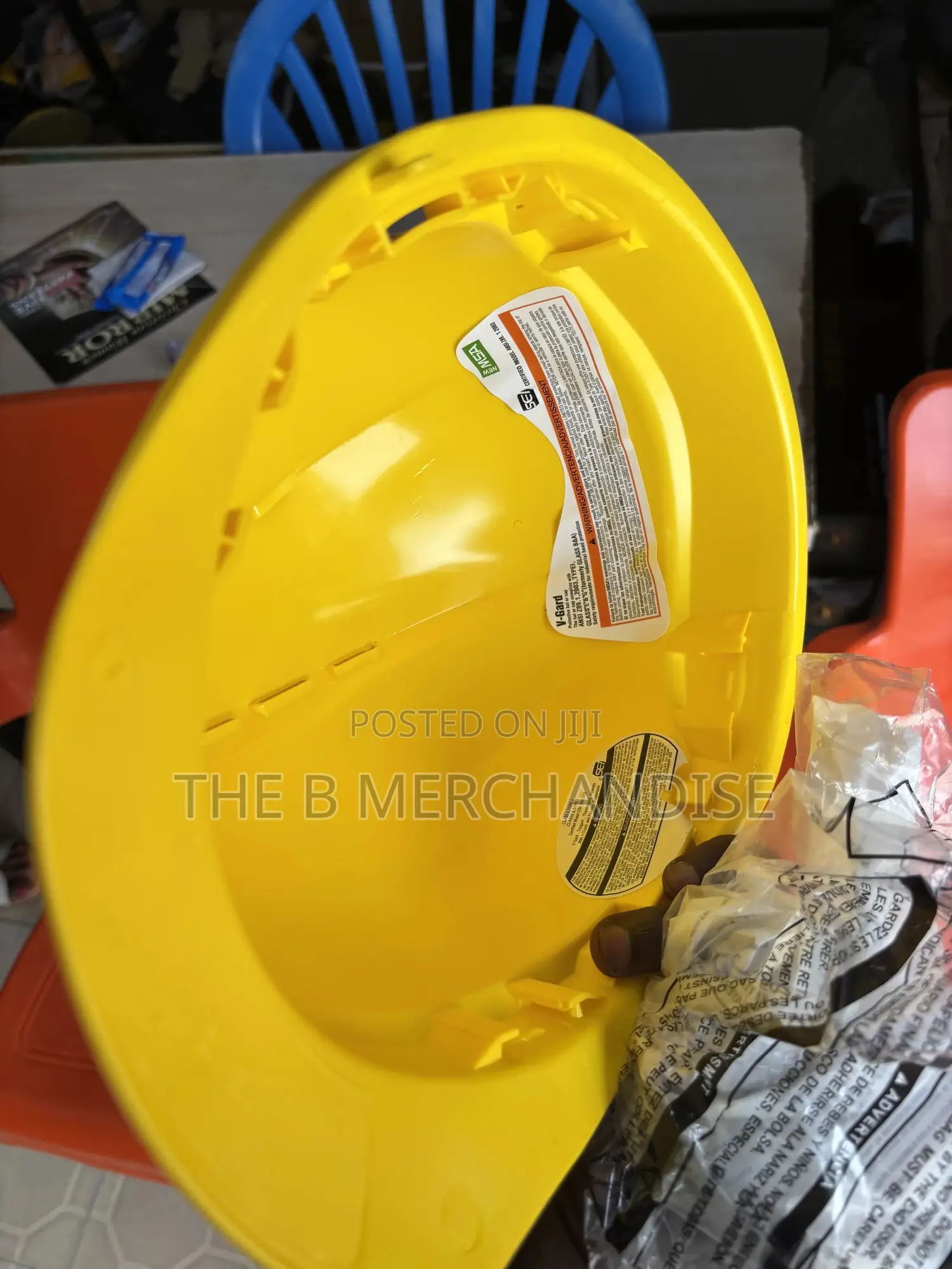 Yellow Industrial Safety Helmet