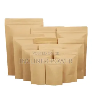 Kraft Pouch (Plain Briwn) 12 × 20cm 50pcs