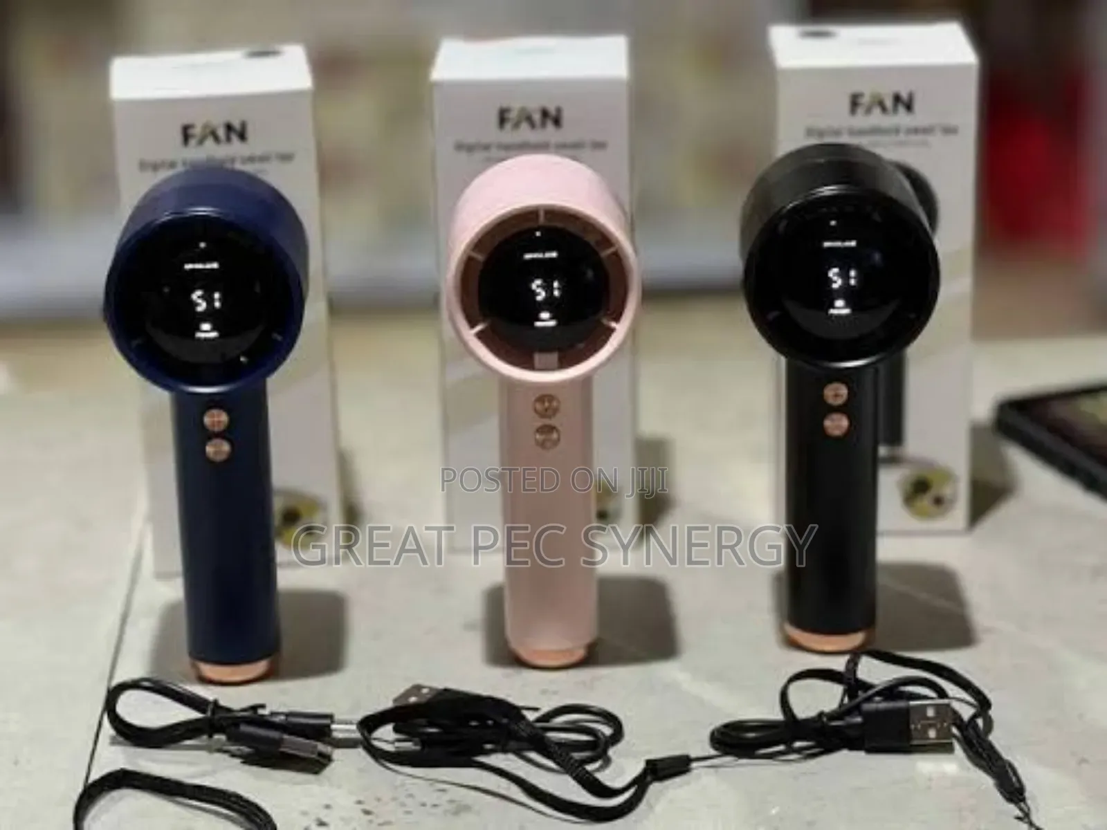 Digital Handled Small Fan(Led Display)