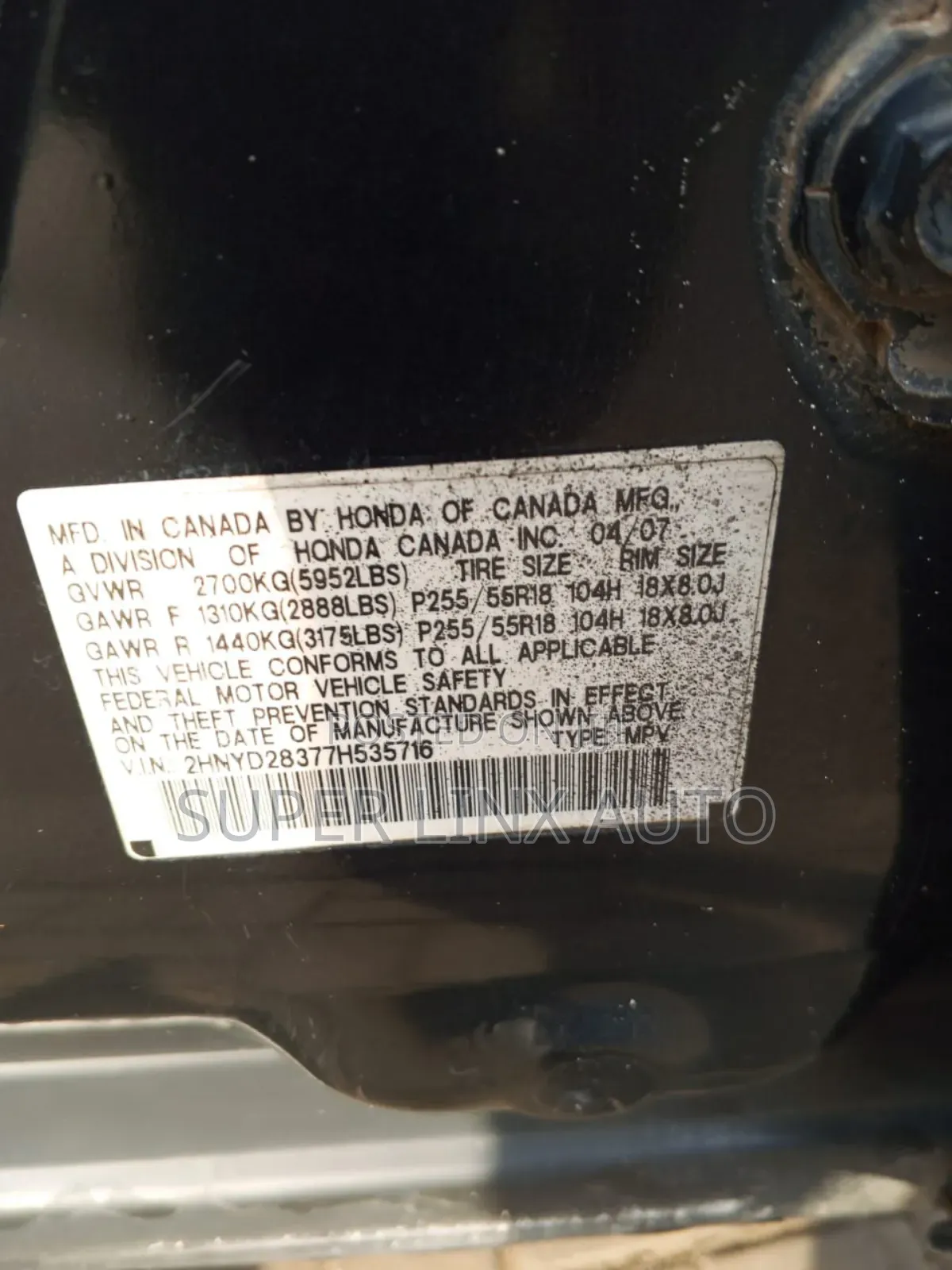 Acura MDX 2008 Black