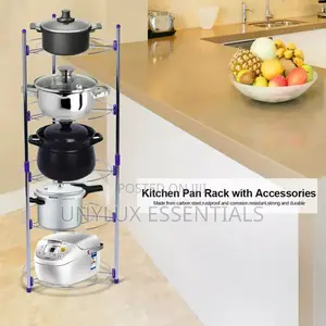 5-Tier Stainless Steel Pot and Pan Rack