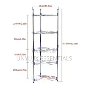 5-Tier Stainless Steel Pot and Pan Rack