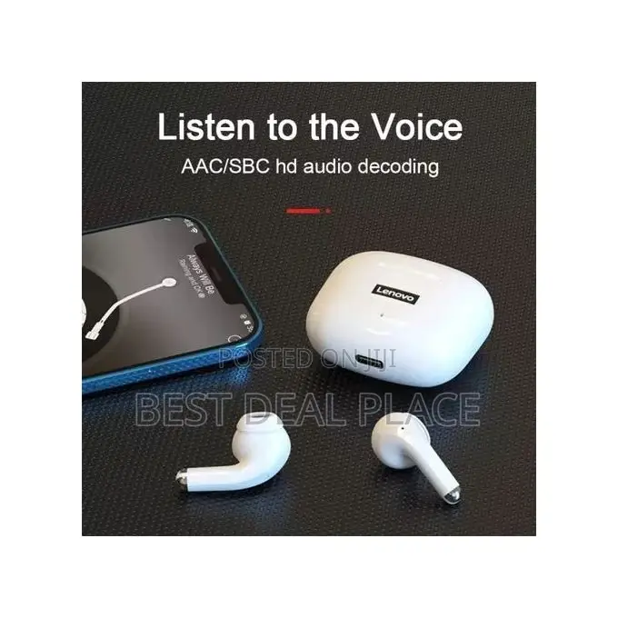 Lenovo Lp40 Bluetooth 5.0 Waterproof Earphone Touch Headset