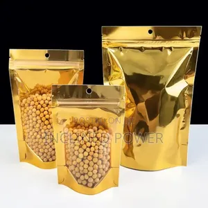 Stand Up Pouch (Gold Clear) 16×24cm 50pcs
