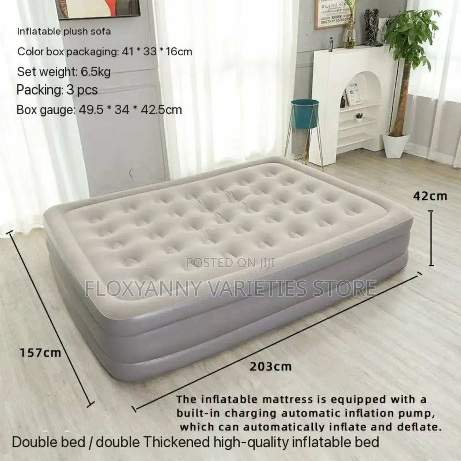 Automatic Self-Inflatable Mattress/Bed Double Size