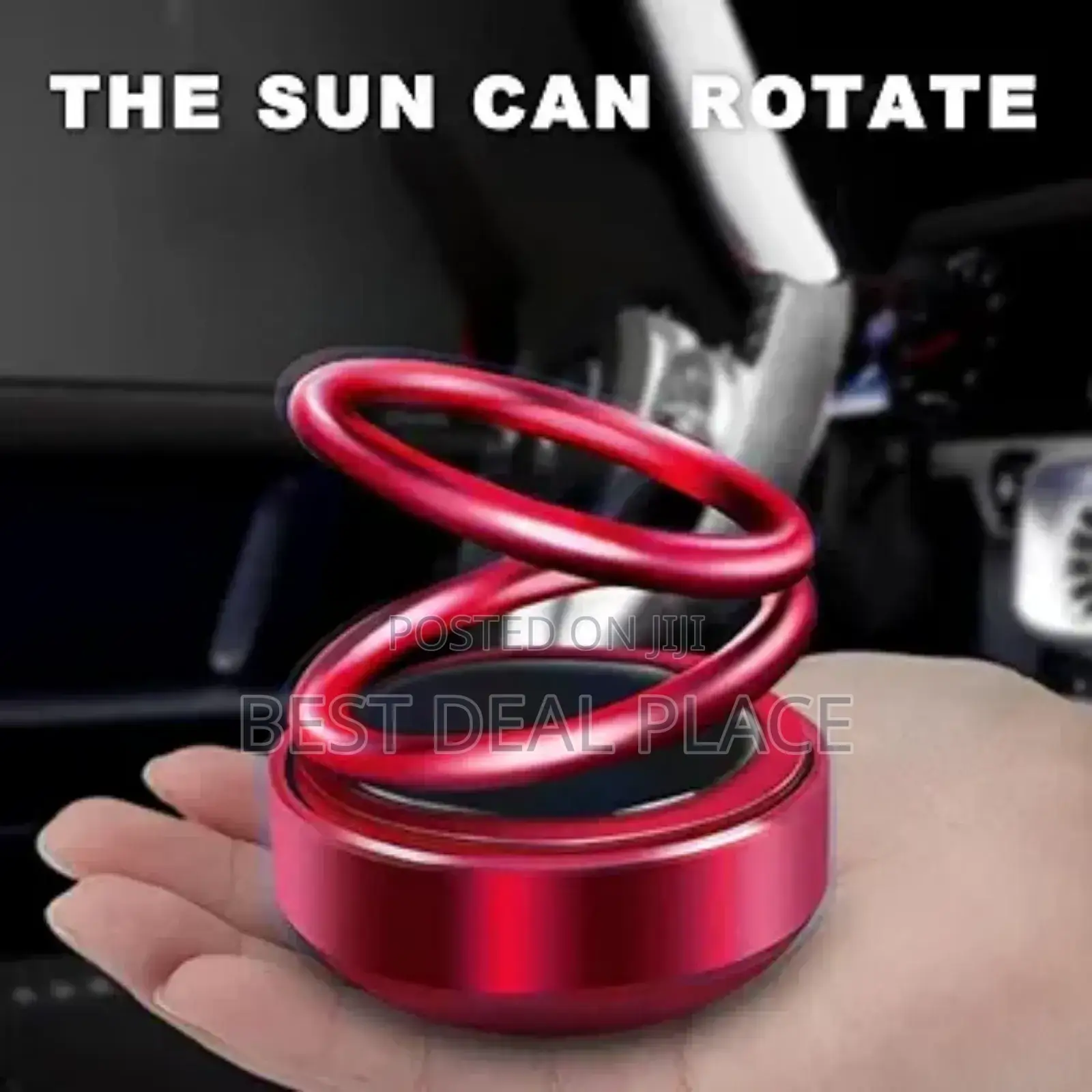 Car Solar Rotating Perfume Aromatherapy Rotating Diffuser