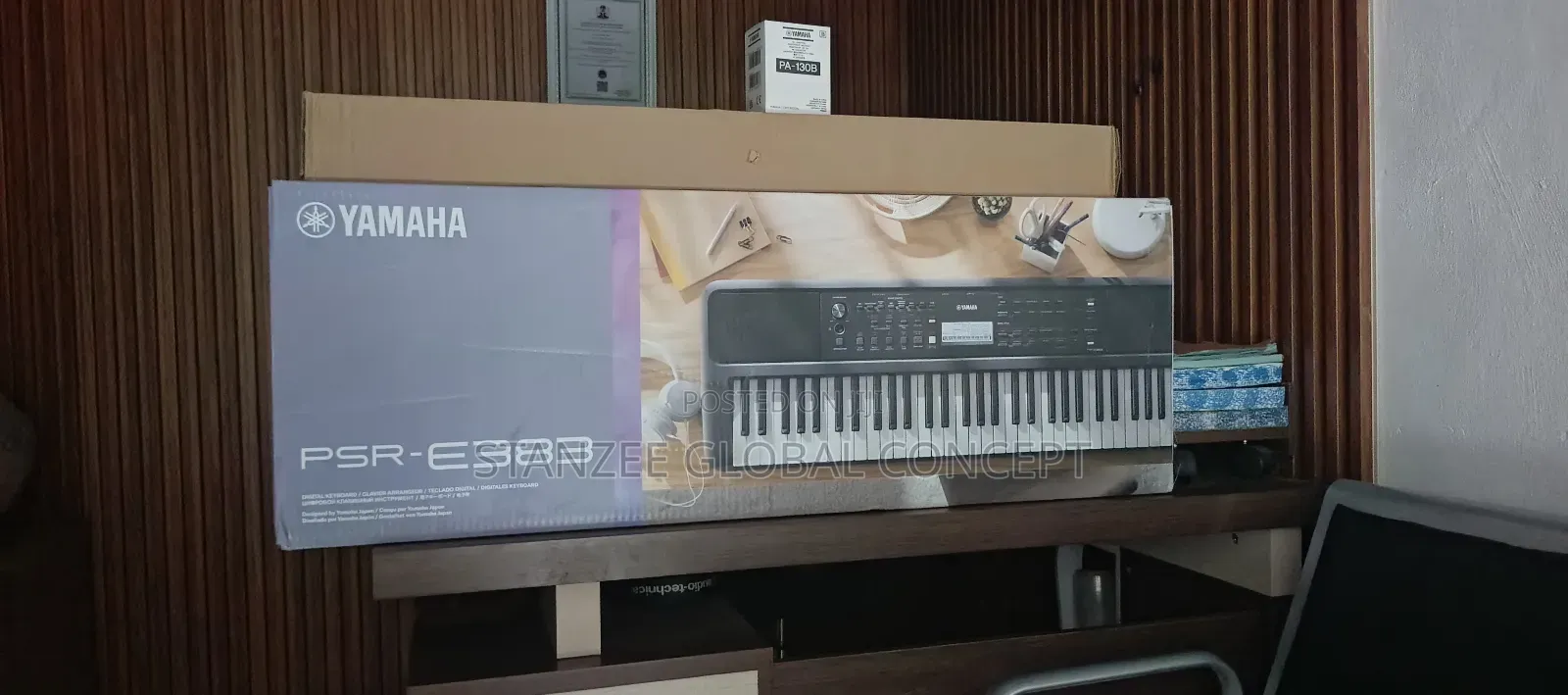 Yamaha PSR E383 With Keyboard Stand and Original Adapter