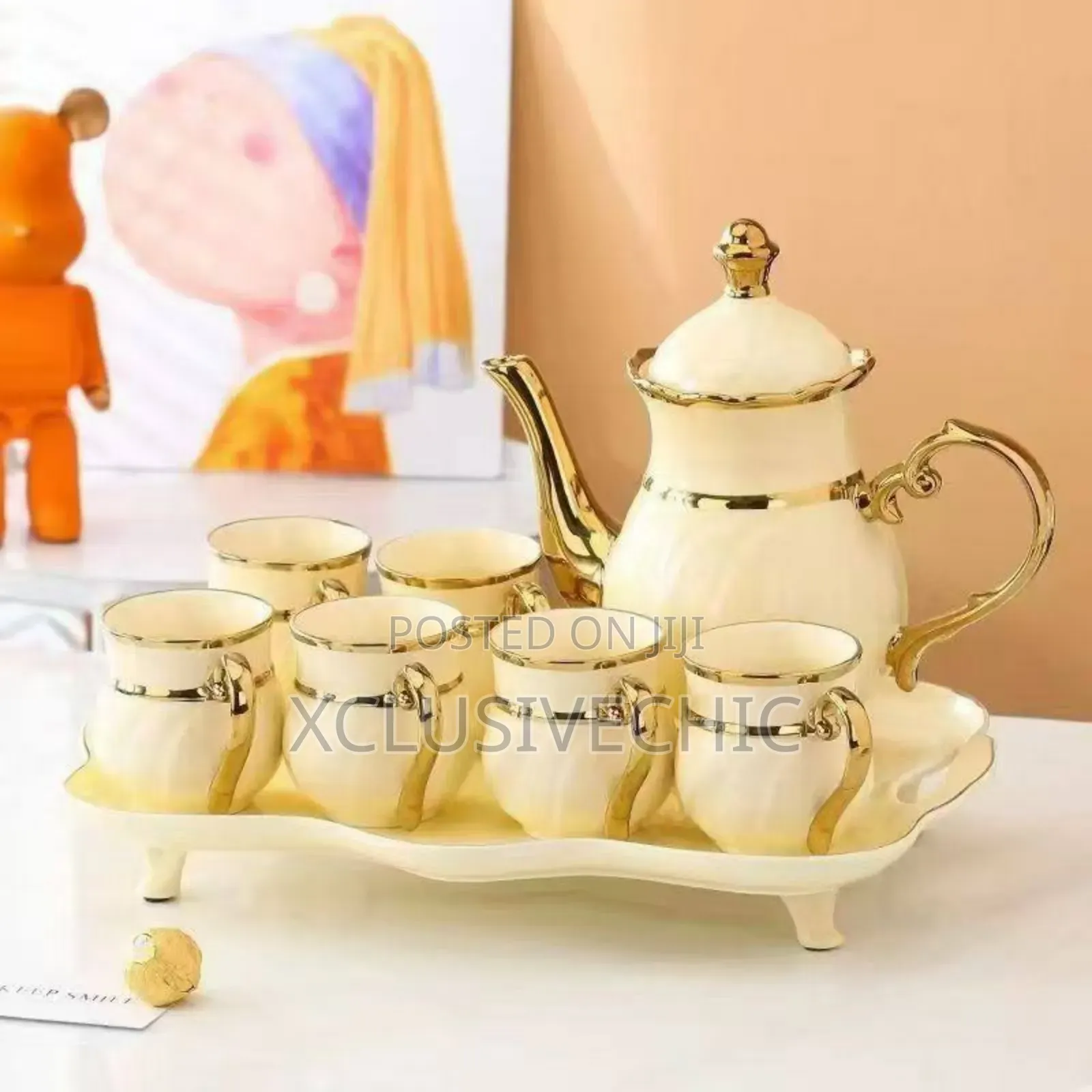 Luxury Tea /Coffee Jug Cups Set