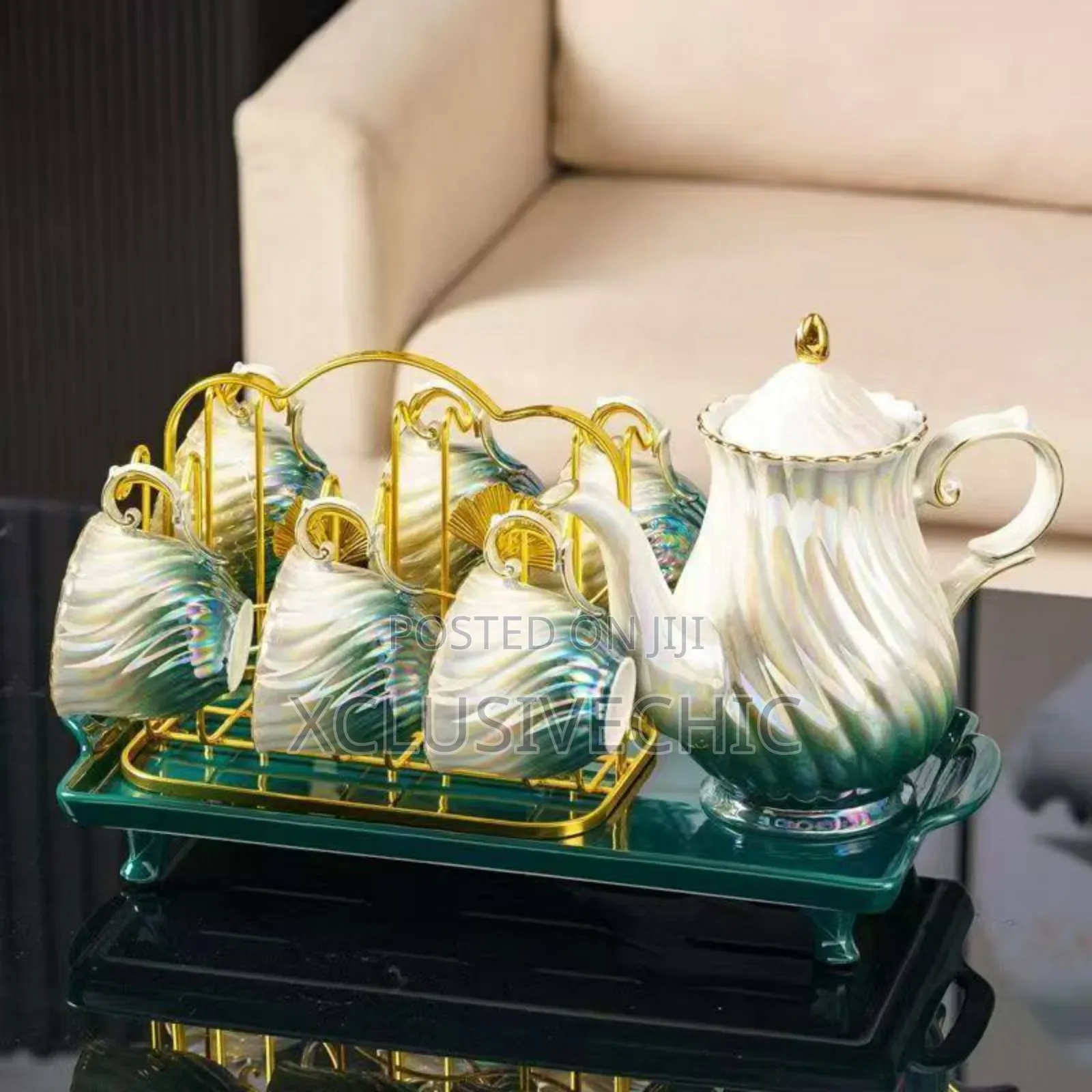 Luxury Tea /Coffee Jug Cups Set