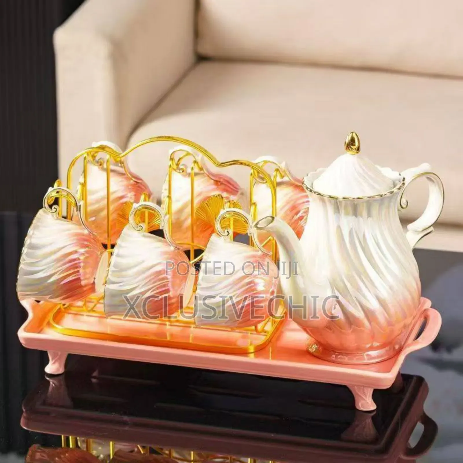 Luxury Tea /Coffee Jug Cups Set