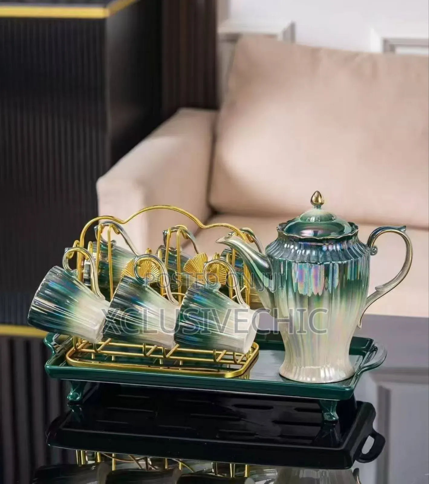 Luxury Tea /Coffee Jug Cups Set