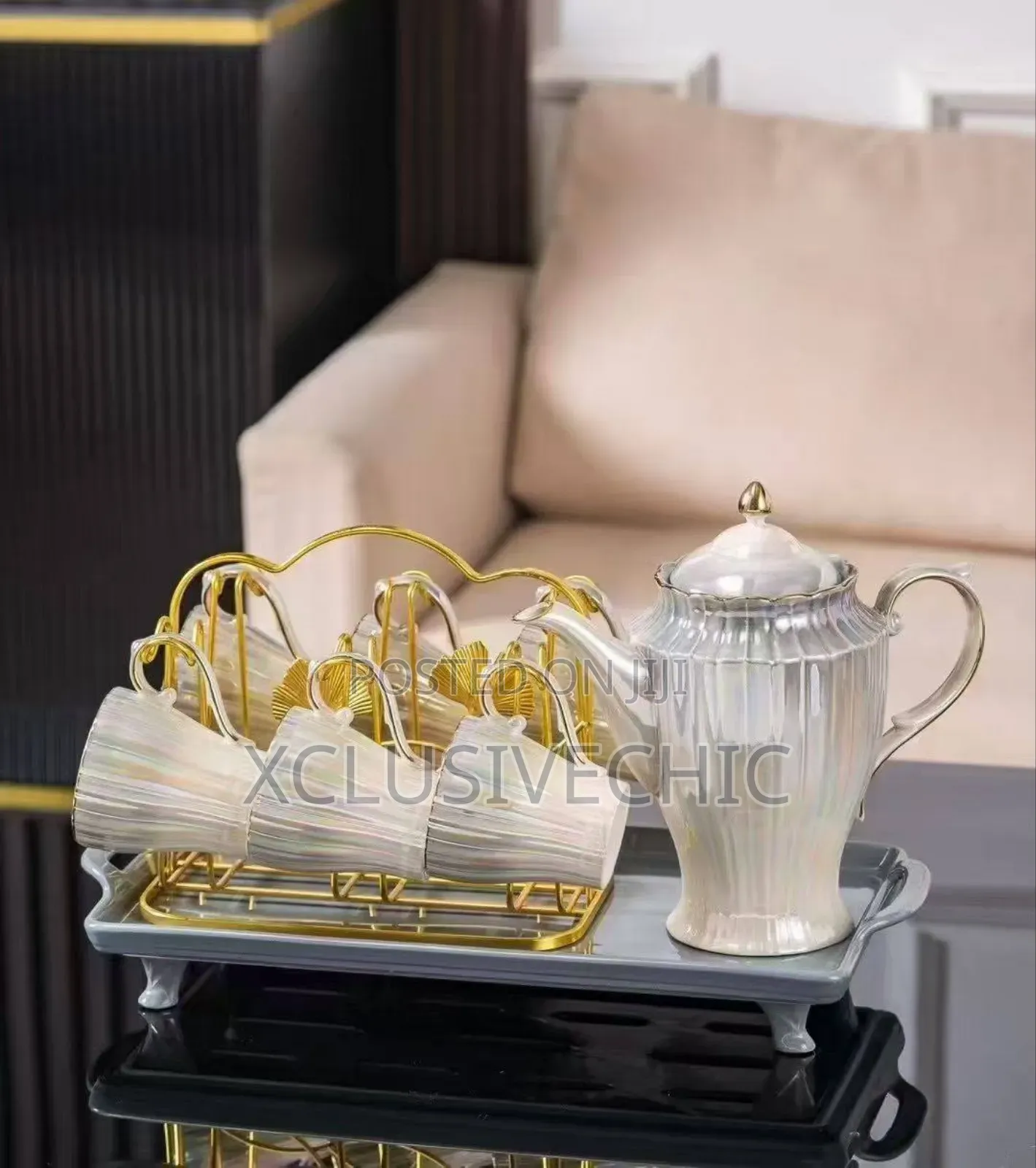 Luxury Tea /Coffee Jug Cups Set