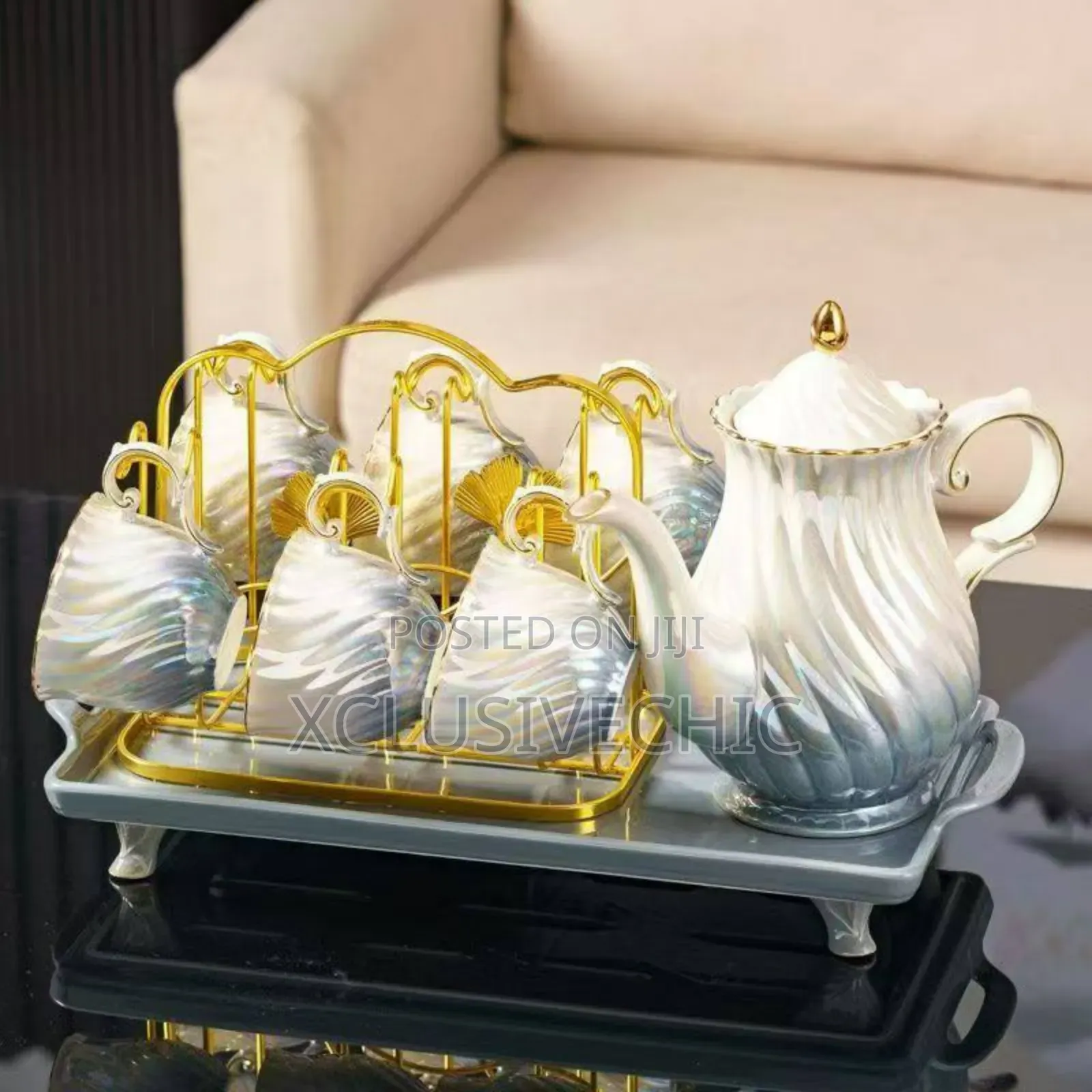 Luxury Tea /Coffee Jug Cups Set