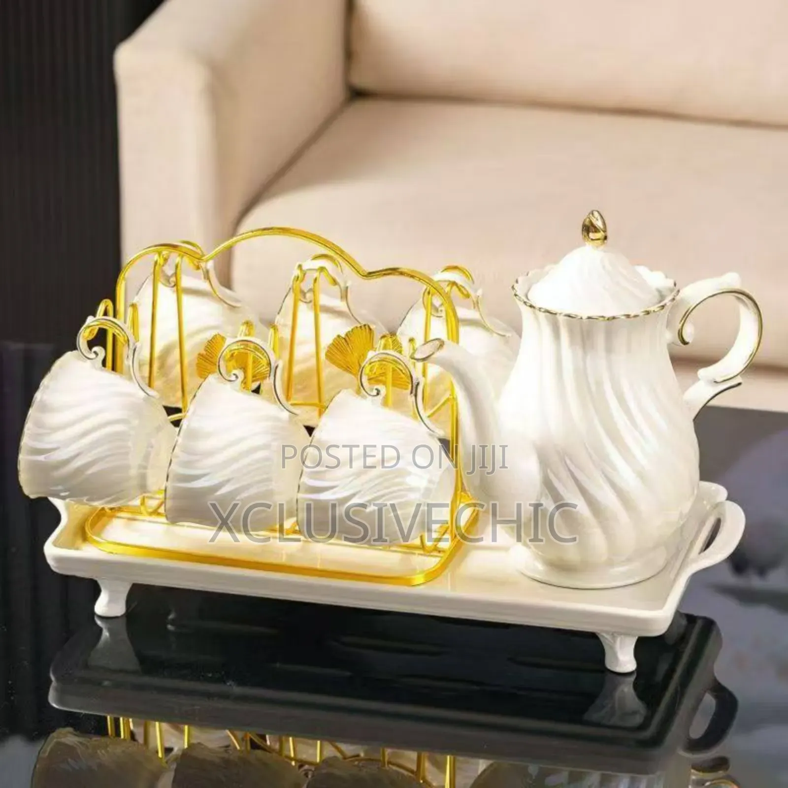 Luxury Tea /Coffee Jug Cups Set