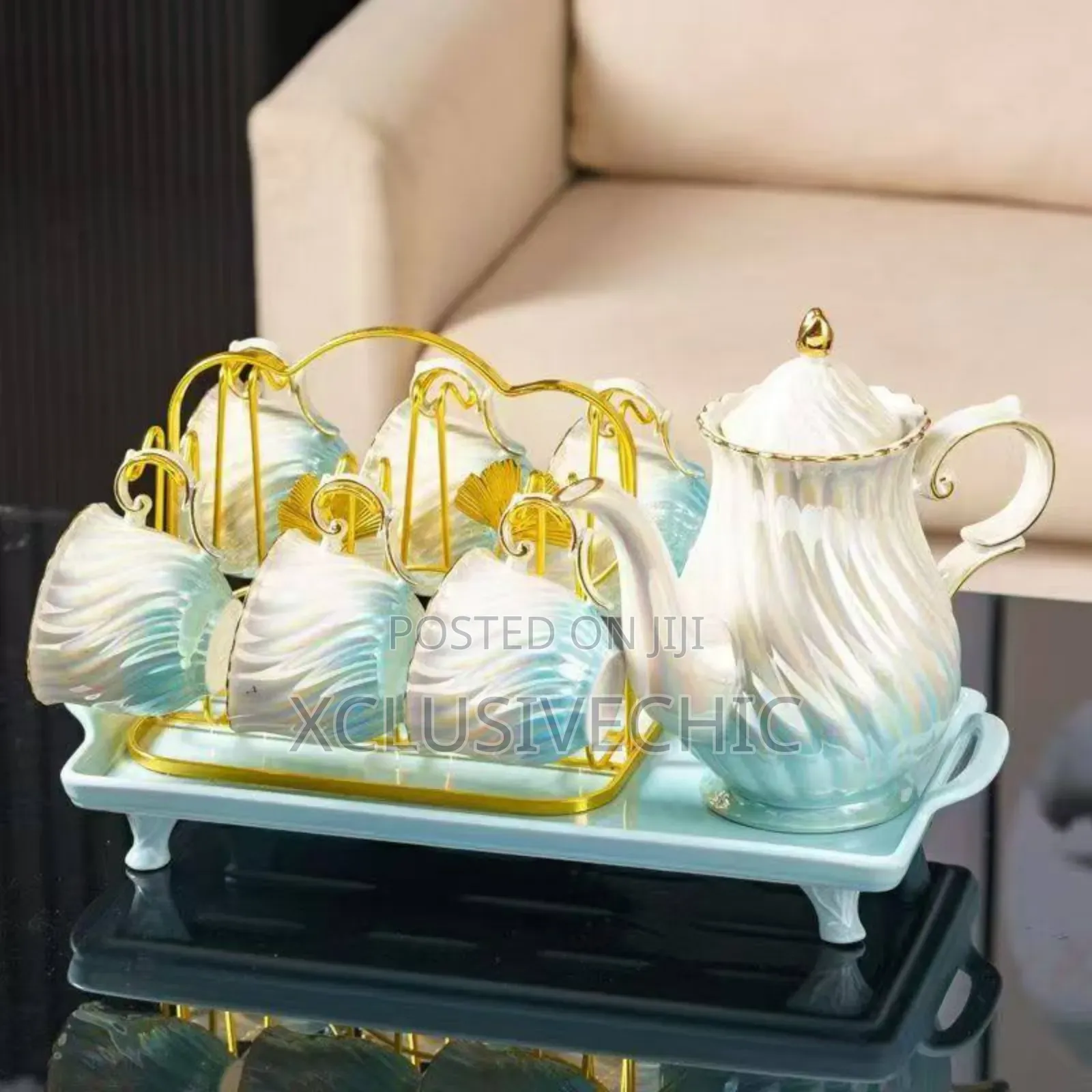 Luxury Tea /Coffee Jug Cups Set