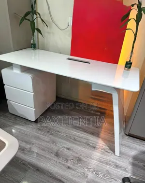 1.4 Metres White Office Desk