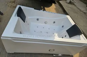 Luxury 2-Person Double Rectangular Whirlpool Jacuzzi With Hydrotherapy