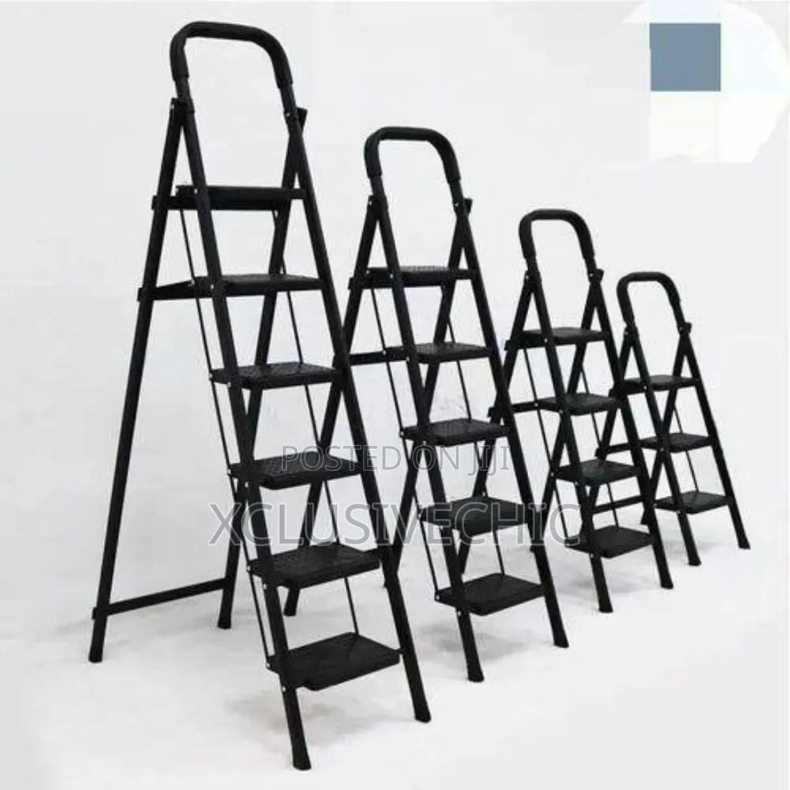 Black Ladder With Tools