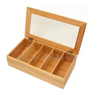 Multipurpose Wooden Tea Bags And Coffee Storage Box