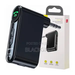 Baseus Aux Wireless Audio Receiver Black Car Bluetooth Receiver