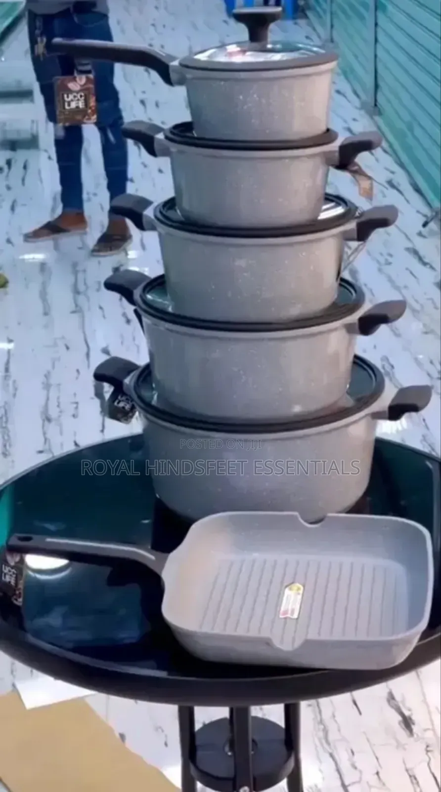 High Quality Ucclife Granite Cookware Set