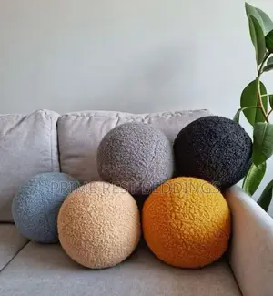 Boucle Ball Throw Pillow (Available in Any Color of Your Choice)