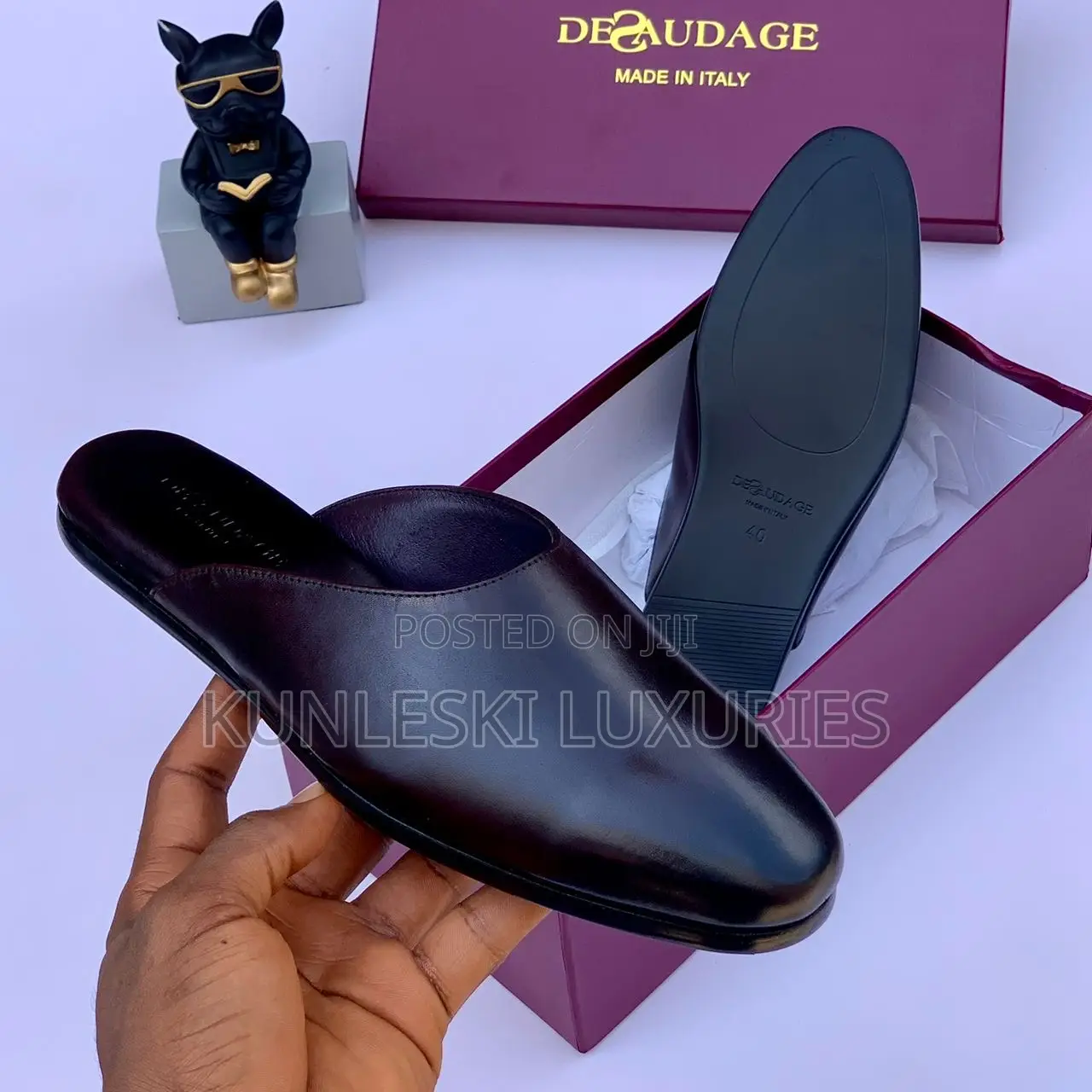 Original Desaudage Leather Mules for Men
