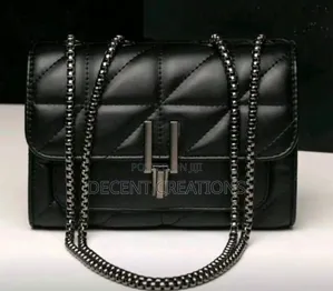 Mid - Year Promo: Newplaid Patterned Ladies Black Cross Body Bag