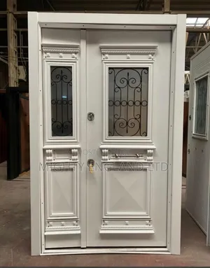 Turkish Gladiator Design Steel Entry Door With Doubled-Glazed Window