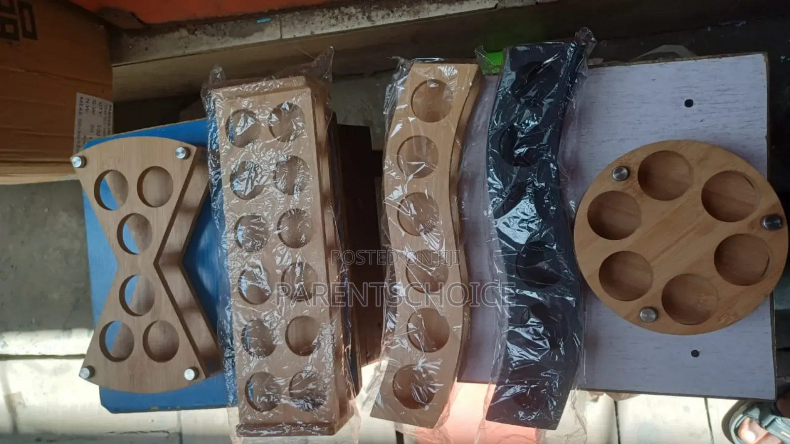 Wooden Shot Rack
